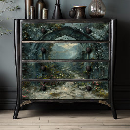 Dracula's Mysterious Castle Gotik Seidenpapier