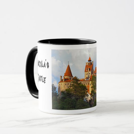 Draculas Schloss, Kleie, Transylvannia Tasse (Vorderseite Links)