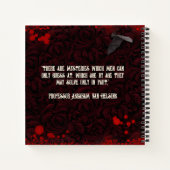 Draculas Spuk Castle Halloween Gästebuch Notizblock (Rückseite)