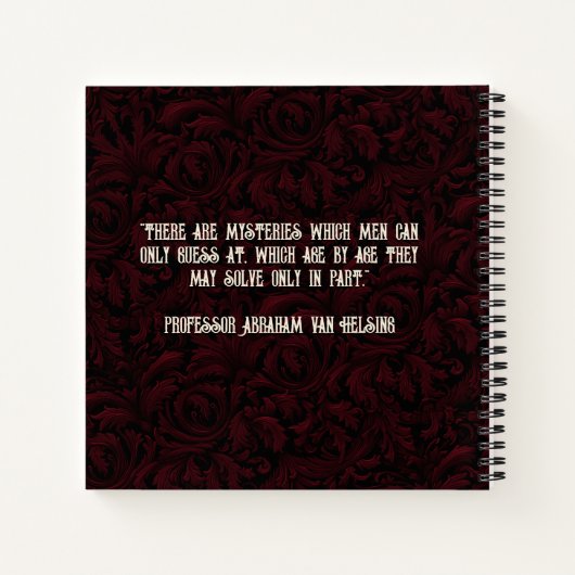 Draculas Spuk Castle Halloween Gästebuch Notizblock (Rückseite)