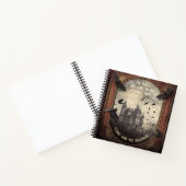 Draculas Spuk Castle Halloween Gästebuch Notizblock (Innenseite)