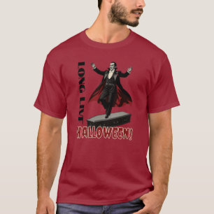 Draculas Tanz auf einem Sarg: Lang lebe Halloween T-Shirt
