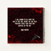 Draculas Viktorianisches Halloween-Gästebuch Notizblock (Rückseite)