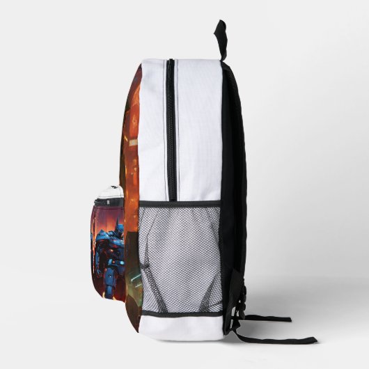 "Draculian Bat-Cyber-Armor" Bedruckter Rucksack (Rechts)