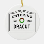 Dracut Massachusett Keramik Ornament (Vorne)