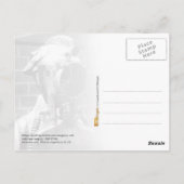 Draeger-Atemhelm mit Scheinwerferlampe Postkarte (Rückseite)