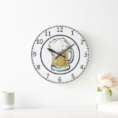 Draft Beer Große Wanduhr (Zuhause)