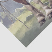 Draft Horses Decoupage Seidenpapier (Detail)