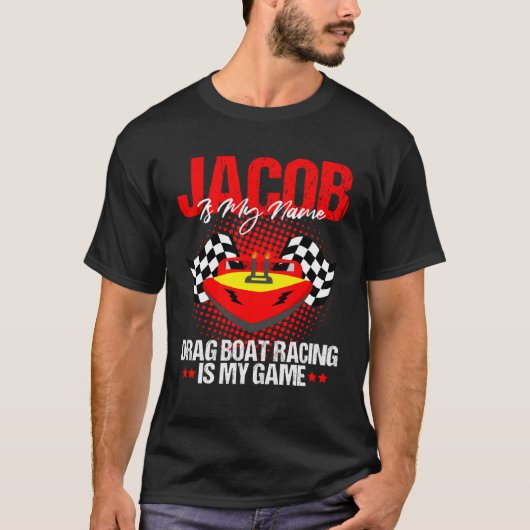Drag Boat Driver Quote for Speedboat Racing John T-Shirt (Vorderseite)