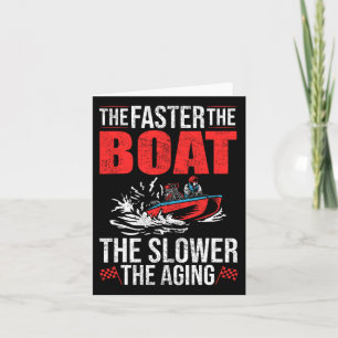 Drag Boat Driver Racer Boat Rider Drag Boa Karte