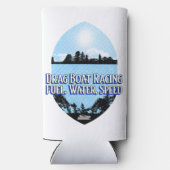 Drag Boat Racing Fuel, Wasser, Speed Bootfahren Selters Dosenkühler (Rückseite)