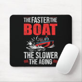 Drag-Booting-Bootfahrer-Rennfahrer-Bootfahrer-Drag Mousepad (Mit Mouse)