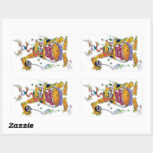 Drag Daddy stellt Gear Grinder 9000 vor Rechteckiger Aufkleber (Blatt)