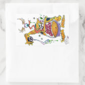 Drag Daddy stellt Gear Grinder 9000 vor Rechteckiger Aufkleber (Tasche)