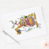 Drag Daddy stellt Gear Grinder 9000 vor Rechteckiger Aufkleber (Umschlag)