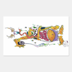 Drag Daddy stellt Gear Grinder 9000 vor Rechteckiger Aufkleber