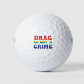 Drag ist kein Crime Golf Balls Golfball (Vorderseite)