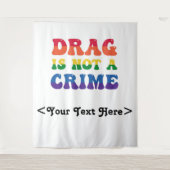 Drag ist kein Kriminalfilm Wandteppich (Vorderseite)