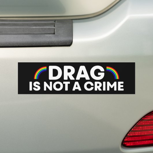 Drag ist kein Monat LGBTQ mit Kriminalitätsrate Autoaufkleber (Auf Auto)