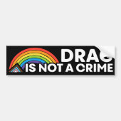 Drag ist kein Monat LGBTQIA Autoaufkleber (Vorne)