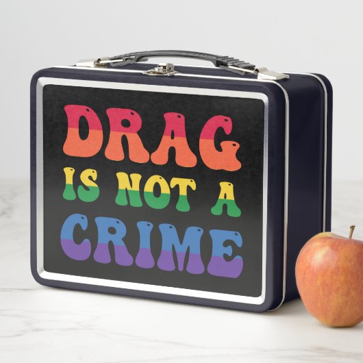 Drag ist kein Verbrecher-Lunchbox Metall Brotdose (Beispiel)