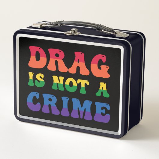 Drag ist kein Verbrecher-Lunchbox Metall Brotdose (Vorderseite)
