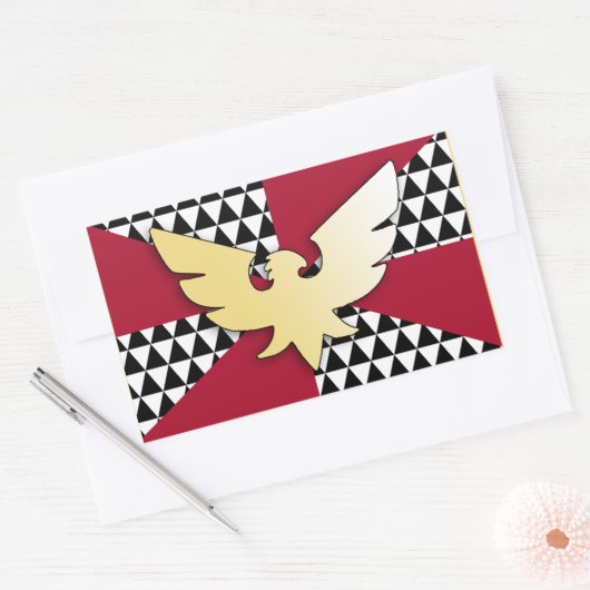 Drag Pride-Flag Rechteckiger Aufkleber (Umschlag)