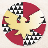 Drag Pride-Flag Runder Pappuntersetzer (Vorderseite)