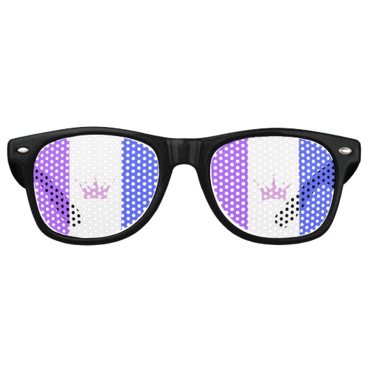Drag Pride Flag Sonnenbrille (Vorderseite)