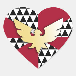 DRAG PRIDE Herz-Aufkleber