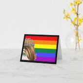 Drag Pride-Karte Karte (Gelbe Blume)