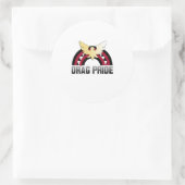 Drag Pride Runder Aufkleber (Tasche)