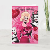 Drag Queen Birthday Card Karte (Vorderseite)