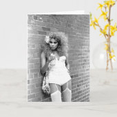 Drag Queen NYC 1989 Karte (Gelbe Blume)