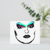 Drag Queen Postkarte (Stehend Vorderseite)
