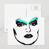 Drag Queen Postkarte (Vorne/Hinten)
