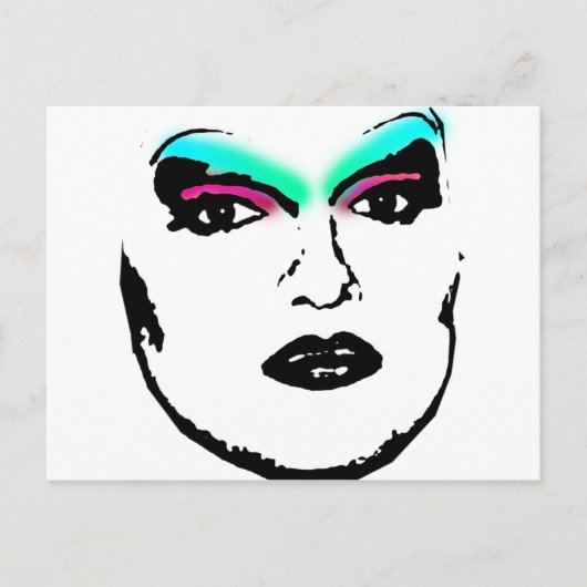Drag Queen Postkarte (Vorderseite)