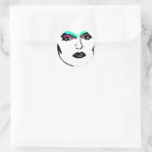 Drag Queen Runder Aufkleber (Tasche)