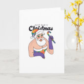 Drag Queen Santa Karte (Gelbe Blume)