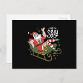 Drag Queen Santa Postkarte (Vorne/Hinten)