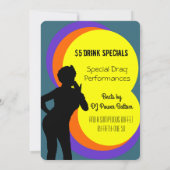 Drag Queen Surprise Party Einladungen (Rückseite)