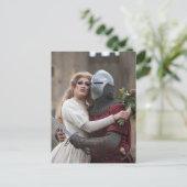 Drag Queen und ein Ritter Postkarte (Stehend Vorderseite)