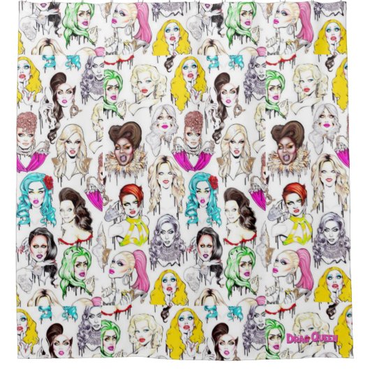 Drag Queens Duschvorhang (Vorderseite)