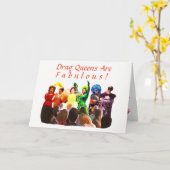 Drag Queens sind fabelhaft! Karte (Gelbe Blume)