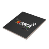 "Drag Race Car Graphic Design Fliese (Seite)