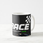 "Drag Race Car Graphic Design Kaffeetasse (VorderseiteRechts)