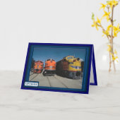 Drag race for trains karte (Gelbe Blume)