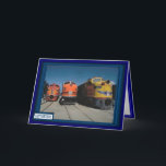 Drag race for trains karte<br><div class="desc">Happy Birthday, trains and transport card designed for boys and blokes, ideal for Dads, sons, uncles, and anyone who loves wheels.</div>