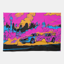 Drag-Racing Burn-Out - Drag-Racing Cars