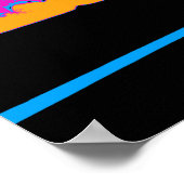 Drag-Racing Burn-Out - Drag-Racing Cars Poster (Ecke)